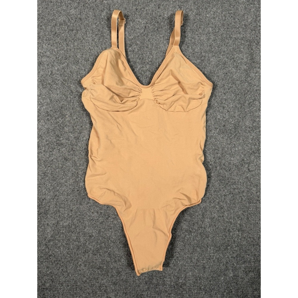 SKIMS Seamless Sculpt Thong Bodysuit Women's 2X-3X Nude Shapewear